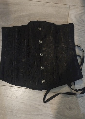 Diğer Siyah Desenli Gotik Korse XS/S