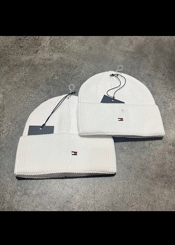 Kadın Beyaz Örgü Street Wear Bere