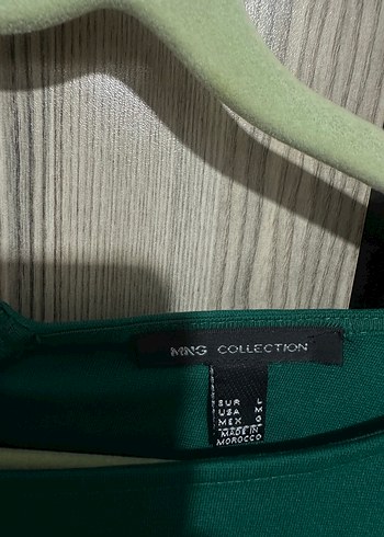 Yeşil Midi Uzun Kollu Dar Kesim Elbise - Görsel 3