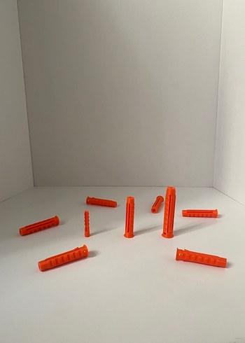 Beden Renk Plastik Dubel ve Bağlantı Parçaları Farklı Boy ve Renkler