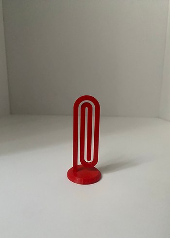 Beden Renk Ataç Şeklinde Not / Kağıt Tutucu Mini Masa Dekoru
