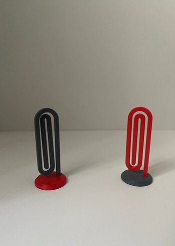 Ataç Şeklinde Not / Kağıt Tutucu Mini Masa Dekoru