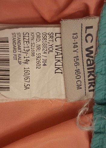 Pembe Desenli Fırfırlı ız çocuk mayo ve sort takım   12  yaş - Görsel 2