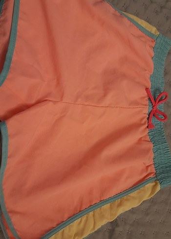 Pembe Desenli Fırfırlı ız çocuk mayo ve sort takım   12  yaş - Görsel 3