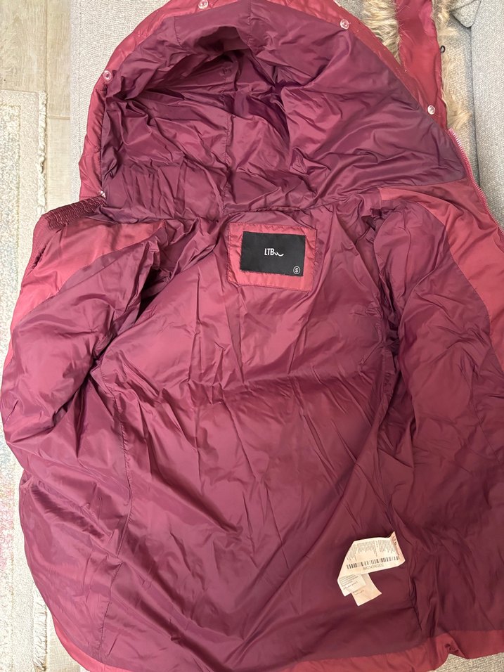 Bordo Renkli Kadın Mont - Görsel 2