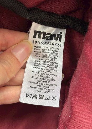 Mavi marka bordo sırt çantası - Görsel 6