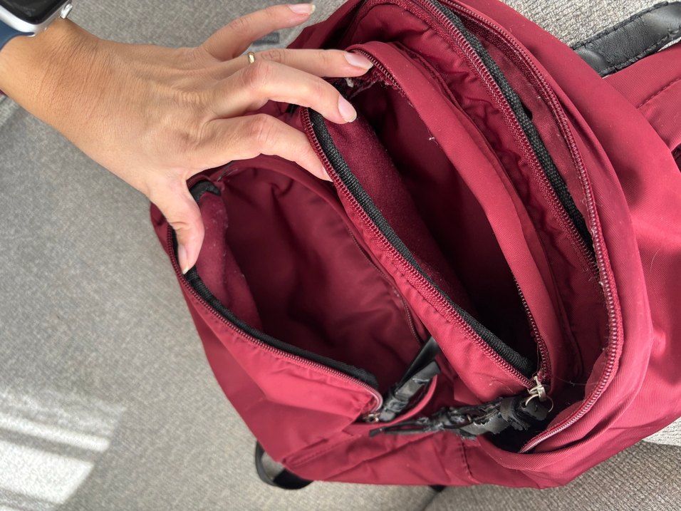 Mavi marka bordo sırt çantası - Görsel 5