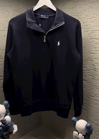 Siyah Polo Ralph Lauren Yarım Fermuarlı Sweatshirt