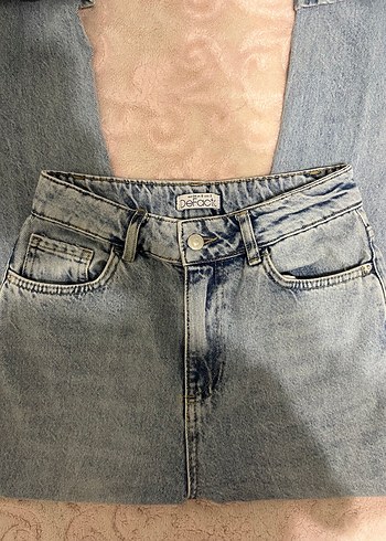 Kadın Gri Denim Midi Boy Kot Pantolon - Görsel 2