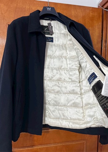3xl Beden lacivert Renk Erkek Lacivert Düğmeli Midi Ceket