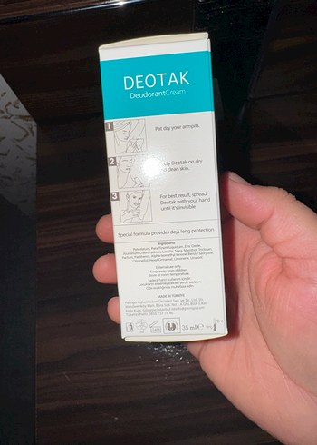 Deotak Fresh Mentollü Krem Deodorant 7 Gün Koruma - Görsel 2