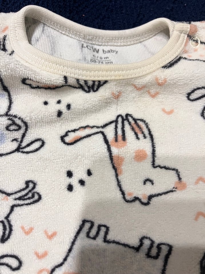 Uzun Kollu Gri Bebek Çıtçıtlı Body - Görsel 2