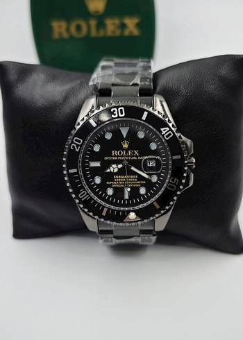 Rolex Siyah Çelik erkek saat - Görsel 5