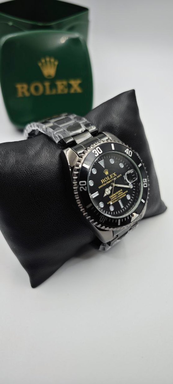 Rolex Siyah Çelik erkek saat - Görsel 3