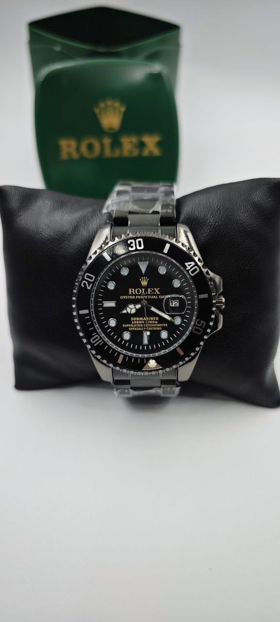 Rolex Siyah Çelik erkek saat - Görsel 5