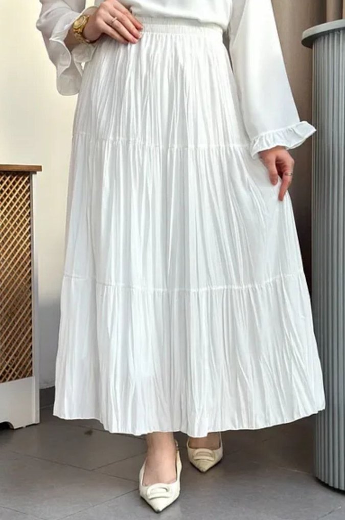 şifon etek - Görsel 5