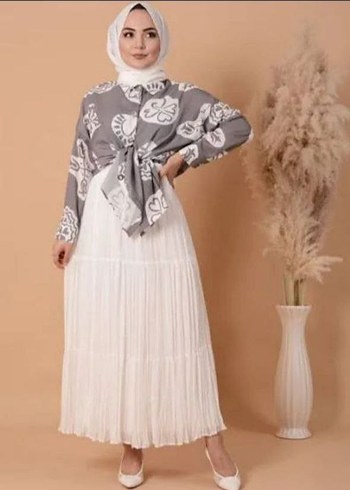 şifon etek - Görsel 2