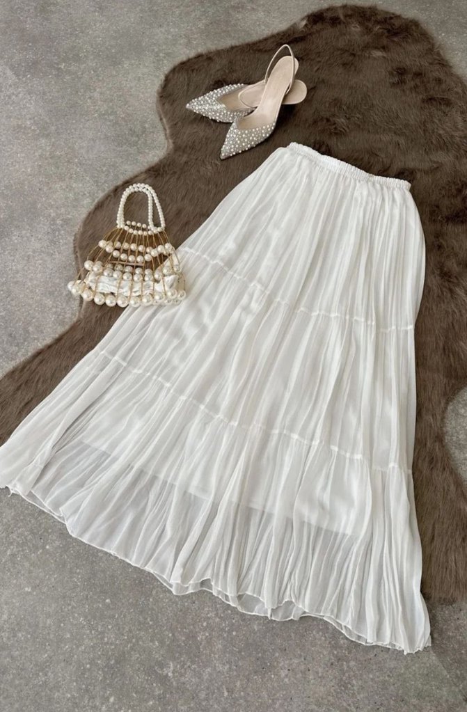 şifon etek - Görsel 5