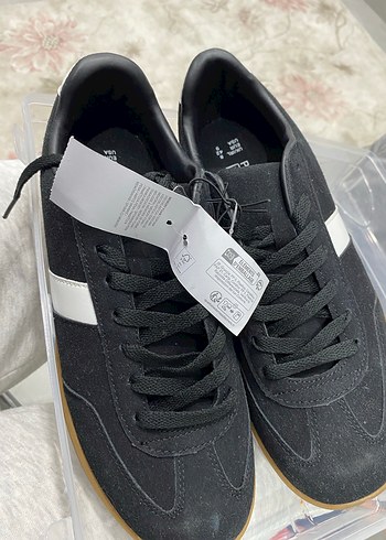Siyah Gri Stiletto Topuklu erkek Spor Ayakkabı