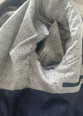 Düğmeli siyah Erkek Takım Elbise Ceketi - Görsel 4