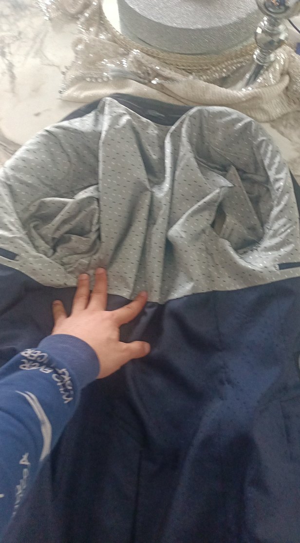 Düğmeli siyah Erkek Takım Elbise Ceketi - Görsel 5