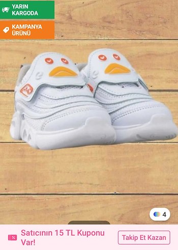 Renkli  Çocuk Spor Ayakkabı - Görsel 8