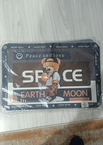 Burberry desenli kahverengi banyo paspası 60*40 - Görsel 2