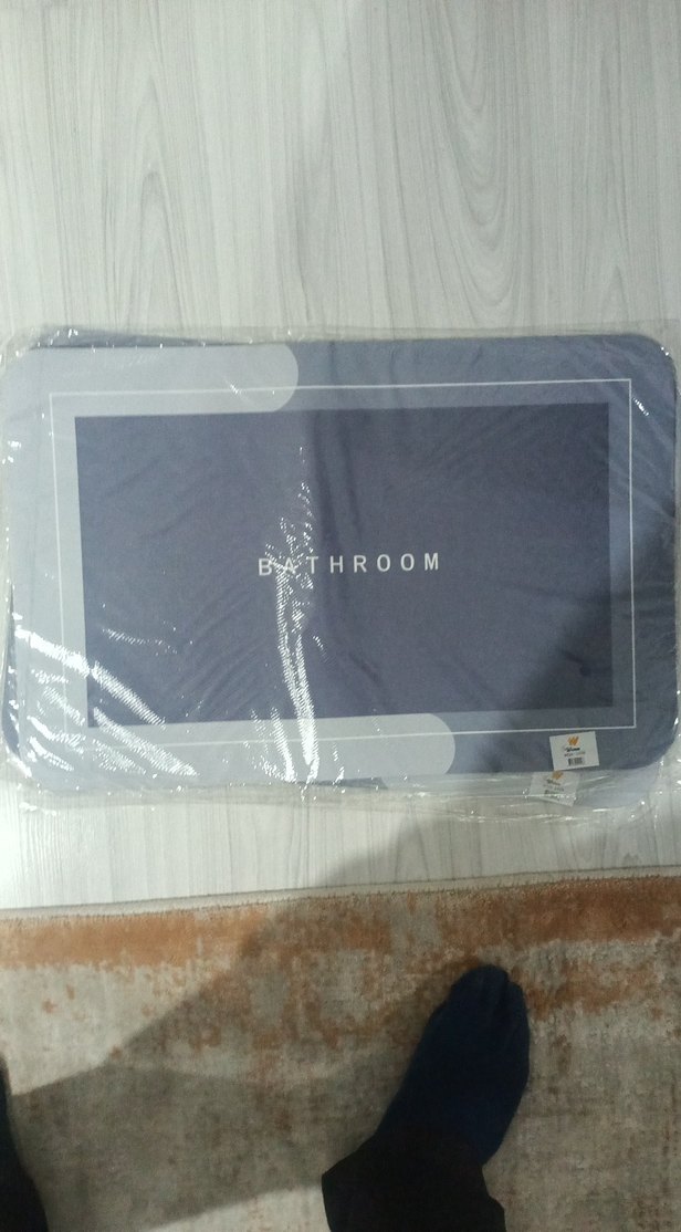 Burberry desenli kahverengi banyo paspası 60*40 - Görsel 3