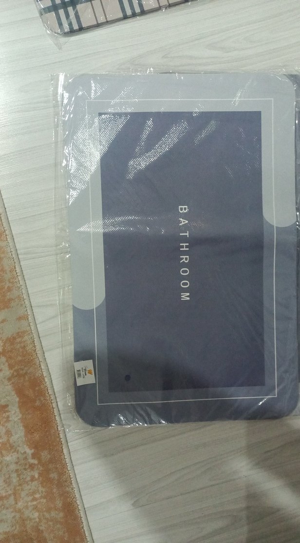 Gri Baskılı Banyo Paspası - Görsel 2