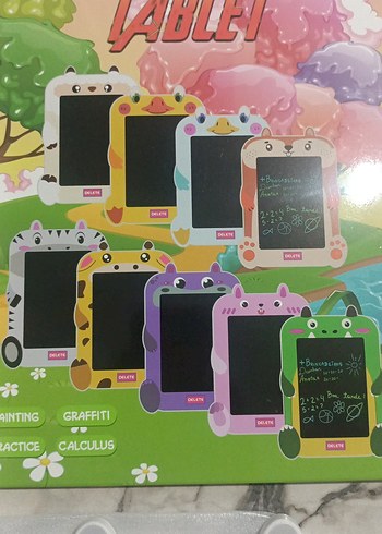 Pastel Renkli Eğitici Yazı Tableti - Görsel 3