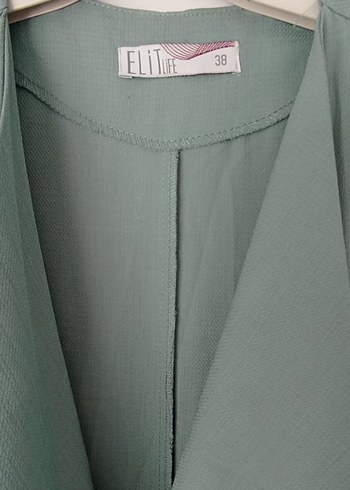 Yeşil Piliseli Uzun Kadın Elbise - Görsel 3