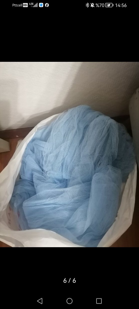 Nakışlı Mavi Uzun Hamile ve Emzirme Aksesuarı - Görsel 2