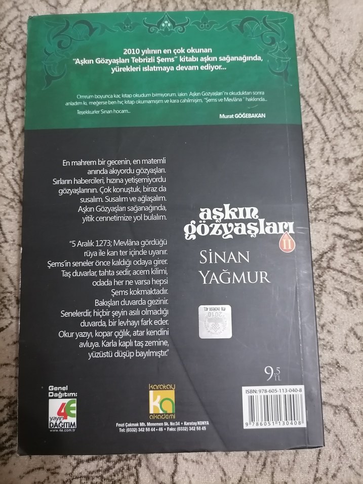 Aşkın Gözyaşları II Hz. Mevlana Biyografik Roman - Görsel 2