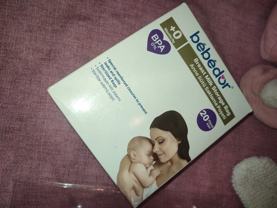 Bebedor süt saklama poşetleri,süt sağma aparatı ... - Görsel 2