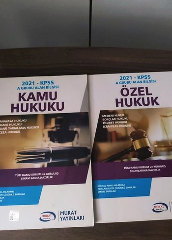 2021 KPSS A Grubu Hukuk Kitapları 2 Cilt - Murat Yayınları