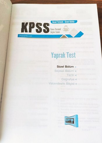 Beden KPSS 2023 Yaprak Test Soru Denizi Kitabı