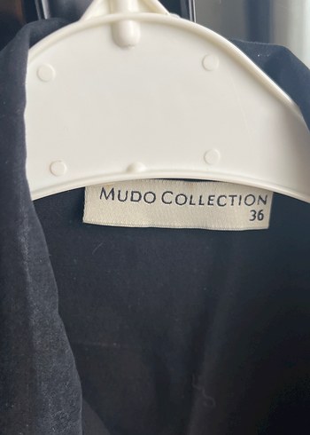 Düğmeli Siyah Keten Kadın Gömlek - Görsel 2