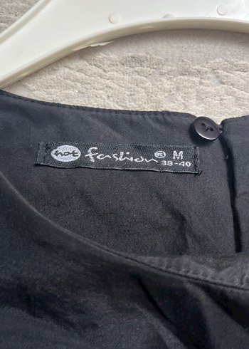 Siyah Midi Boy Salaş Kadın Elbise - Görsel 2