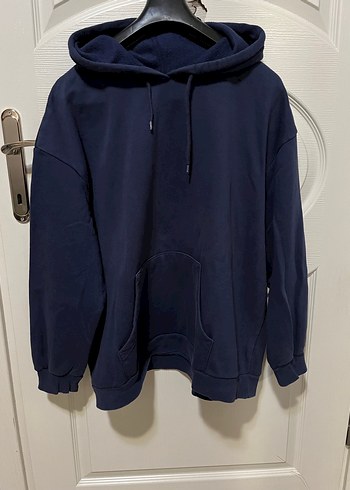 Kadın Lacivert Kapüşonlu Sweatshirt