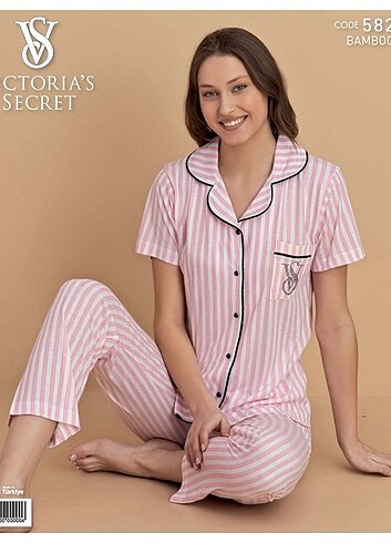 m Beden pembe Renk Victoria secret pijama takımı
