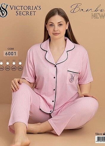 52 Beden gri Renk Victoria secret battal beden pijama takımı