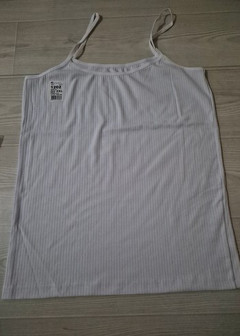 xl Beden beyaz Renk Kadın Fitilli bayan Atlet