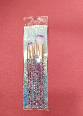 Işıltılı Çok Renkli Makyaj Fırça Seti - Görsel 2
