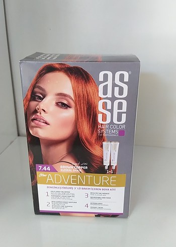 Asse Adventure 7.35 Kakao Kahve Saç Boyası - Görsel 20