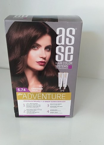Asse Adventure 7.35 Kakao Kahve Saç Boyası - Görsel 7