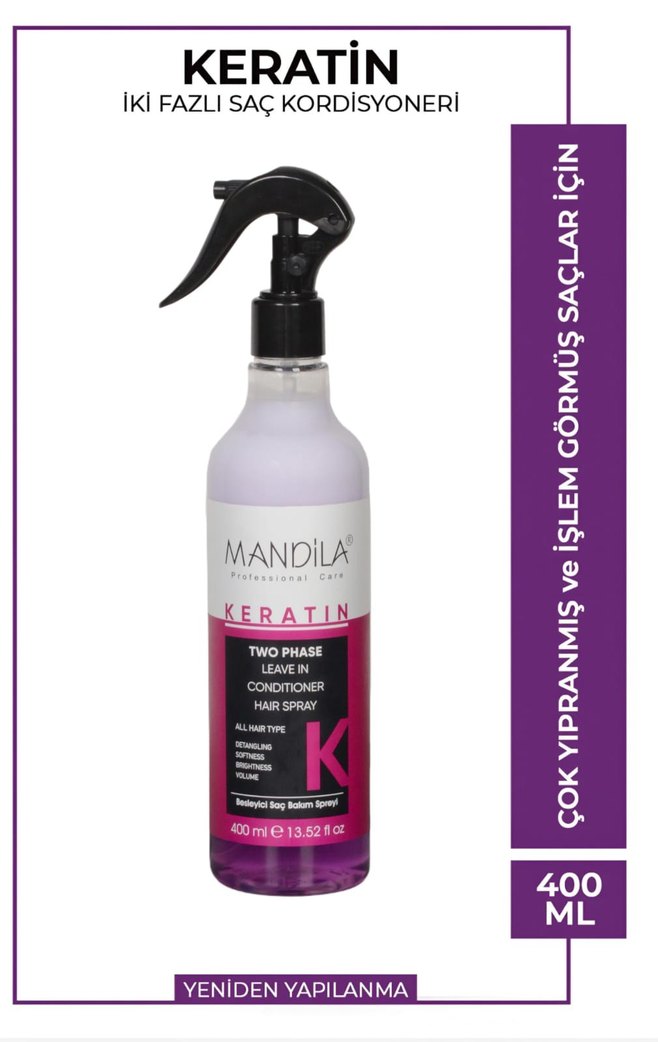 Mandila Kolajen İki Fazlı Saç Kremi 400 ml - Görsel 2