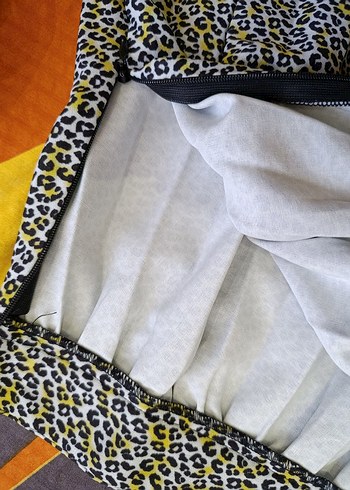 Leopar desenli mini etek - Görsel 2