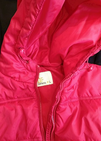 Kapüşonlu Kırmızı Fermuarlı Yelek - Görsel 2