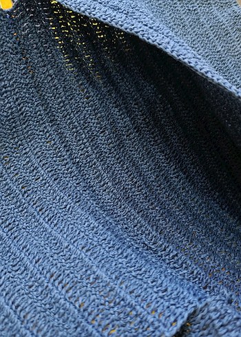 Gri Örgü Kadın Çanta - Görsel 3