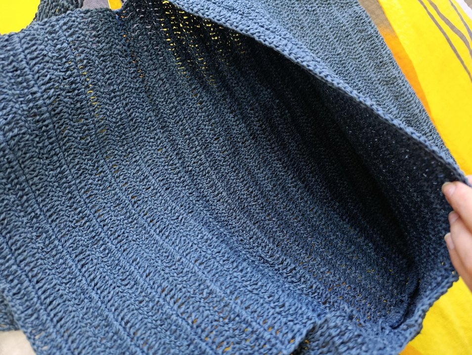 Gri Örgü Kadın Çanta - Görsel 3